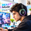 boAt Rockerz 480 Wireless Over-Ear Bluetooth Headphones | RGB LEDs with 6 Light Modes | 40mm Drivers with boAt Signature Sound | 60 Hours Playback | 40ms BEAST Mode | ENx Technology | App Support | Built-in Mic | iCare