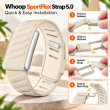 SportFlex WHOOP 5.0 Silicone Replacement Band | Soft-Touch Waterproof &amp; Sweatproof Sport Strap | Flexible Secure Wristband for Workouts, Running, Fitness | Men &amp; Women| iCare