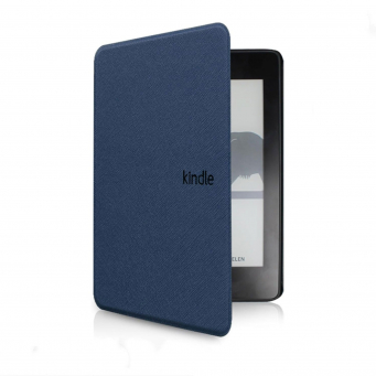 Amazon Kindle Paperwhite (C2V2L3, 11th Gen 2022 Release) PU Leather Flip Case Cover with Smart Auto Sleep/Wake &ndash; Blue | iCare
