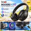 boAt Rockerz 430 Wireless Over-Ear Bluetooth Headphones | 40mm Drivers | 40 Hours Playback | 40ms Low Latency BEAST Mode | ENx Technology | Bluetooth 5.4 | Adaptive Fit | Voice Assistant | App Support | Built-in Mic | iCare