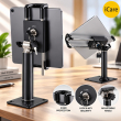 Tablet Stand with Lock &amp; Key | Secure Desktop Tablet Holder | 2-End Protection Metal Stand | Anti-Theft Kiosk &amp; POS Counter Stand | Tablet Stand &amp; Holder | iCare