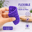 Dual Suction Phone Grip | Silicone Pop Holder Finger Loop | Anti-Slip Mobile Phone Holder for Secure One-Hand Use, Selfies &amp; Video Recording | Mobile Accessories By iCare-Set of 2 &ndash; Purple | iCare