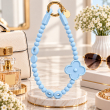 Silicone Flower Phone Lanyard | Adjustable Mobile Strap with Pop Holder &amp; Loop | Anti-Drop Hands-Free Phone Strap | iCare