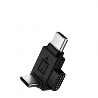 USB-C OTG Audio Adapter for Podcast &amp; Video Recording | USB-C Male to USB-C Female OTG Converter | iCare