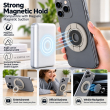 MagSafe Metal Ring 3-in-1 Dual Magnet Phone Holder | Magnetic Finger Grip, Kickstand &amp; Mobile Stand | MagSafe Essentials | iCare