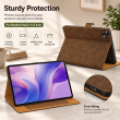 Flip Cover for Realme Pad 2 11.5 Inch | Premium PU Leather Folio Case | Multi-Angle Smart Stand | Card Storage Slots &ndash; Brown | iCare