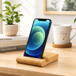 Bamboo Mobile Stand &ndash; Universal Wooden Phone Holder, Eco-Friendly Bamboo Stand for Smartphones, Stable Desktop Holder for Home, Office &amp; Study | iCare