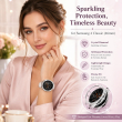 Samsung 4 Classic (46mm) Sparkling, Protective Bumper Case, Crystal Diamond, Samsung 4 Classic Watch Protective Cover for Women &ndash; Silver | Amlee