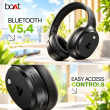 boAt Rockerz 421 Wireless Over-Ear Bluetooth Headphones | 40mm Drivers with boAt Signature Sound | Up to 40 Hours Playback | 40ms Low Latency BEAST Mode | ENx Technology | Bluetooth 5.4 | App Support | Built-in Mic | iCare