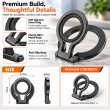Magnetic Phone Ring Holder | Soft Silicone Finger Grip &amp; 360&deg; Adjustable Damping Foldable Stand | Vertical &amp; Horizontal Mobile Stand | iCare