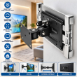 Universal Tablet Stand with Lock &amp; Key | Wall Mount Tablet Holder &amp; Bracket | Secure Tablet Stand | Adjustable Tablet Holder for Desk, Counter &amp; Kiosk |iCare