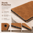 Samsung Galaxy Tab S10 FE Plus 13.1 Inch Case SM-X620/X626B | Trifold Flip Cover with Auto Sleep/Wake, Multi-Angle Stand &amp; Full Protection &ndash; Golden Brown | iCare
