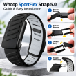 SportFlex WHOOP 5.0 Silicone Replacement Band | Soft-Touch Waterproof &amp; Sweatproof Sport Strap | Flexible Secure Wristband for Workouts, Running, Fitness | Men &amp; Women| iCare