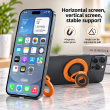 MagSafe Metal Ring 3-in-1 Dual Magnet Phone Holder | Magnetic Finger Grip, Kickstand &amp; Mobile Stand | MagSafe Essentials | iCare