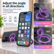 MagSafe Metal Ring 3-in-1 Dual Magnet Phone Holder | Magnetic Finger Grip, Kickstand &amp; Mobile Stand | MagSafe Essentials | iCare