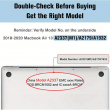 MacBook Air 13 Inch Compatible For A2337, A2179, A1932 Clear Protective Laptop Cover | Scratch Resistant PC Plastic Shell &ndash; M1 2020 A2337 | iCare
