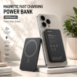 Magnetic Fast charging power bank 10000 mAh/5000 mAh &ndash; Black | Recci