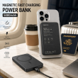 Magnetic Fast charging power bank 10000 mAh/5000 mAh &ndash; Black | Recci