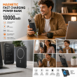 Magnetic Fast charging power bank 10000 mAh/5000 mAh &ndash; Black | Recci