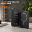 Magnetic Fast charging power bank 10000 mAh/5000 mAh &ndash; Black | Recci