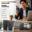 Magnetic Fast charging power bank 10000 mAh/5000 mAh &ndash; Black | Recci