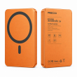 Magnetic Fast charging power bank 10000 mAh/5000 mAh &ndash; Orange | Recci