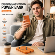 Magnetic Fast charging power bank 10000 mAh/5000 mAh &ndash; Orange | Recci