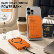 Magnetic Fast charging power bank 10000 mAh/5000 mAh &ndash; Orange | Recci