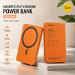 Magnetic Fast charging power bank 10000 mAh/5000 mAh &ndash; Orange | Recci