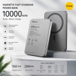 Magnetic Fast charging power bank 10000 mAh/5000 mAh &ndash; Titanium Grey | Recci