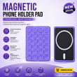 Magnetic Suction Cup Phone Mount For iPhone | MagSafe Compatible Phone Holder with Silicone Grip for Selfies, TikTok, Instagram &amp; Video Creators &ndash; Purple | iCare