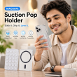Magnetic Suction Cup Phone Mount For iPhone | MagSafe Compatible Phone Holder with Silicone Grip for Selfies, TikTok, Instagram &amp; Video Creators &ndash; Clear | iCare
