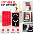 Magnetic Suction Cup Phone Mount For iPhone | MagSafe Compatible Phone Holder with Silicone Grip for Selfies, TikTok, Instagram &amp; Video Creators &ndash; Hot Pink | iCare