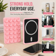 Magnetic Suction Cup Phone Mount For iPhone | MagSafe Compatible Phone Holder with Silicone Grip for Selfies, TikTok, Instagram &amp; Video Creators &ndash; Pink | iCare