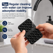 Dual Suction Phone Grip | Silicone Pop Holder Finger Loop | Anti-Slip Mobile Phone Holder for Secure One-Hand Use, Selfies &amp; Video Recording | Mobile Accessories By iCare-Set of 2 &ndash; Black | iCare
