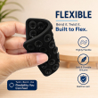 Dual Suction Phone Grip | Silicone Pop Holder Finger Loop | Anti-Slip Mobile Phone Holder for Secure One-Hand Use, Selfies &amp; Video Recording | Mobile Accessories By iCare-Set of 2 &ndash; Black | iCare