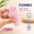 Dual Suction Phone Grip | Silicone Pop Holder Finger Loop | Anti-Slip Mobile Phone Holder for Secure One-Hand Use, Selfies &amp; Video Recording | Mobile Accessories By iCare-Set of 2 &ndash; Baby Pink | iCare