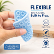 Dual Suction Phone Grip | Silicone Pop Holder Finger Loop | Anti-Slip Mobile Phone Holder for Secure One-Hand Use, Selfies &amp; Video Recording | Mobile Accessories By iCare-Set of 2 &ndash; Light Blue | iCare