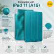 Glitter Sparkle Case for iPad 11th Gen (2025) | iPad 10th Gen (2022) 10.9-inch A16/A14 | Premium Shiny Protective Cover | Slim Shockproof Scratch-Resistant Case | iPad Mobile Accessories &ndash; iPad 11 A16 Teal Blue | iCare