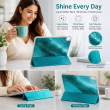 Glitter Sparkle Case for iPad 11th Gen (2025) | iPad 10th Gen (2022) 10.9-inch A16/A14 | Premium Shiny Protective Cover | Slim Shockproof Scratch-Resistant Case | iPad Mobile Accessories &ndash; iPad 11 A16 Teal Blue | iCare