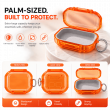 Magic Box Earphone Case For Apple Wireless Earphones | Fashionable Full-Cover Anti-Fall Protective Cover | Shockproof, Scratch-Resistant Earbuds Case &ndash; Orange | iCare