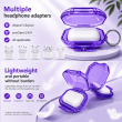 Magic Box Earphone Case For Apple Wireless Earphones | Fashionable Full-Cover Anti-Fall Protective Cover | Shockproof, Scratch-Resistant Earbuds Case &ndash; Purple | iCare