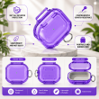 Magic Box Earphone Case For Apple Wireless Earphones | Fashionable Full-Cover Anti-Fall Protective Cover | Shockproof, Scratch-Resistant Earbuds Case &ndash; Purple | iCare