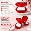 Magic Box Earphone Case For Apple Wireless Earphones | Fashionable Full-Cover Anti-Fall Protective Cover | Shockproof, Scratch-Resistant Earbuds Case &ndash; Red | iCare