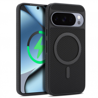 Google Pixel 11 Pro / 11 Pro XL MagSafe Case | Magnetic Shockproof Protective Cover with Wireless Charging Support &ndash; Google 11Pro Black | iCare