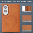 Samsung Galaxy Z Fold 8 Magnetic Case | Cowhide Texture PU Leather Coated PC Cover | Shockproof Protective Case with MagSafe Wireless Charging Support &ndash; Brown | iCare