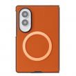 Samsung Galaxy Z Fold 8 Magnetic Case | Carbon Fiber Texture Shockproof Cover | MagSafe Wireless Charging Compatible | Premium Mobile Accessories &ndash; Brown | iCare