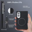 Samsung Galaxy Z Fold 8 Magnetic Case | Carbon Fiber Texture Shockproof Cover | MagSafe Wireless Charging Compatible | Premium Mobile Accessories &ndash; Black | iCare