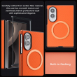 Samsung Galaxy Z Fold 8 Magnetic Case | Carbon Fiber Texture Shockproof Cover | MagSafe Wireless Charging Compatible | Premium Mobile Accessories &ndash; Orange | iCare
