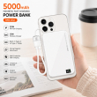 Recci Magnetic Fast Charging Power Bank 5000mAh &ndash; White | 20W PD &amp; 15W Wireless Charging with Built-in Type-C Cable